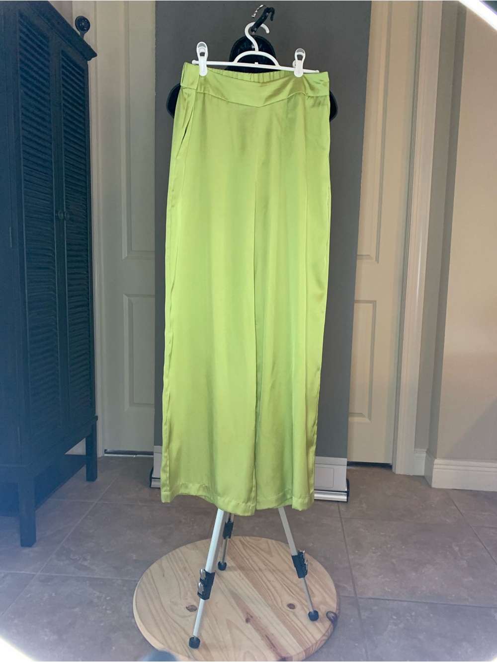 INC International Concepts Lime Green Wide-Leg Pants